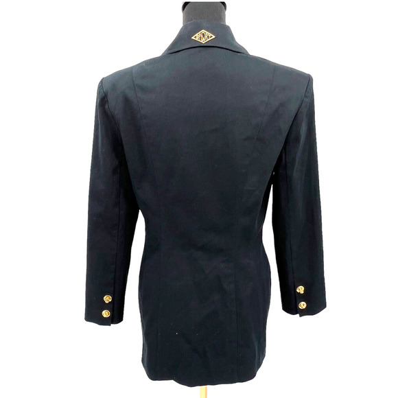 St. John Sport Marie Gray Vintage Cotton Blend Blazer Rare Turn Lock Closures - Picture 3 of 6